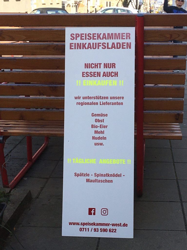 Essen to go in Stuttgart-West - stuttgart-west, im coronavirus